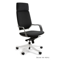 Unique Apollo Fotel biurowy biały/czarny W-909-W-BL418