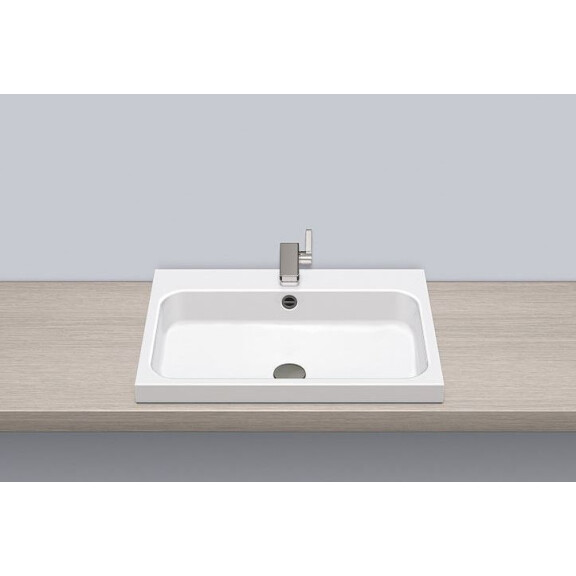 Alape AB.SR650H Umywalka nablatowa 65x47,2x12,7 cm biała 3231600000