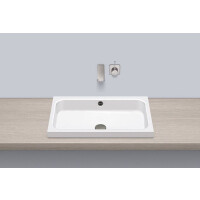 Alape AB.SR650 Umywalka nablatowa 65x41,5x12,7 cm biała 3230700000