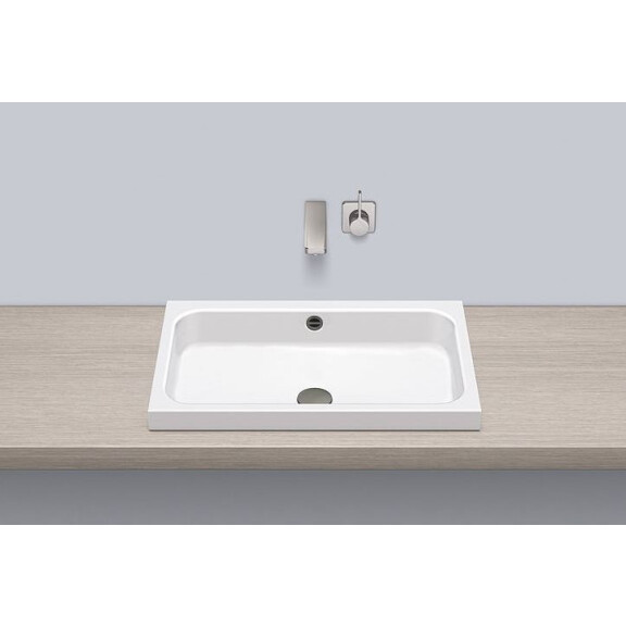 Alape AB.SR650 Umywalka nablatowa 65x41,5x12,7 cm biała 3230700000