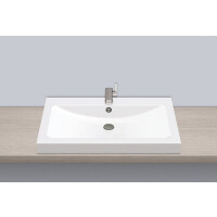 Alape AB.R800H Umywalka nablatowa 80x50x12,1 cm biała 3206200000