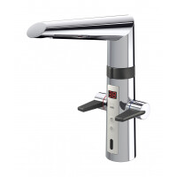 Oras Optima Bezdotykowa bateria kuchenna wysoka i zaworem do zmywarki 230/5V chrom 2727F