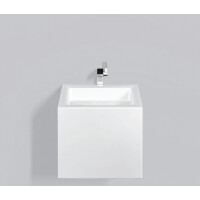 Alape WT.QS450HX Umywalka wisząca 45x50x42 cm z otworem na baterię biała 4278000000
