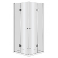 Deante Kerria Kabina prysznicowa kwadratowa 90 cm profile chrom szkło transparentne  KTK_041P