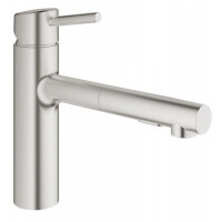 Grohe Concetto Bateria kuchenna z wyciąganą wylewką stal nierdzewna 30273DC1