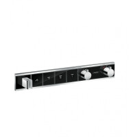 Hansgrohe RainSelect Bateria wannowo-prysznicowa podtynkowa z termostatem chrom/czarny 15357600