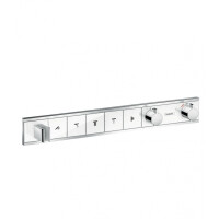 Hansgrohe RainSelect Bateria wannowo-prysznicowa podtynkowa z termostatem chrom/biała 15358400