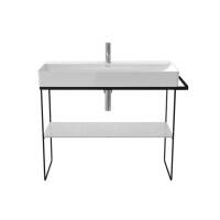 Duravit DuraSquare Konsola stojąca do umywalki metalowa czarny mat 0031034600
