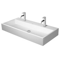 Duravit DuraSquare Umywalka wisząca 100x47 cm z 2 otworami na baterię biała 2353100043
