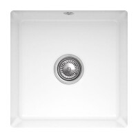 Villeroy&Boch Subway 50 SU Zlewozmywak ceramiczny jednokomorowy CeramicPlus 44x44 cm biały Weiss Alpin 332501R1
