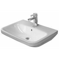 Duravit DuraStyle Umywalka 65x44 cm z przelewem z jednym otworem na baterię biała z powłoką WonderGliss 23196500001