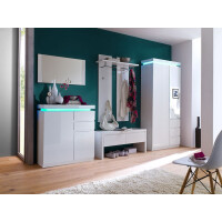 Fato Luxmeble Atlantic Garderoba zestaw biała 8563