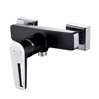Cersanit Mille Black Bateria prysznicowa ścienna czarna/chrom S951-034