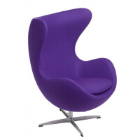 D2 Jajo Fotel inspirowany Egg kaszmir 78x66x106 cm fioletowy 22276