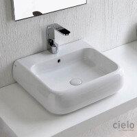 Cielo Shui Umywalka wisząca 54x48 cm biała SHLS54