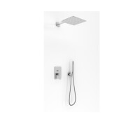 Kohlman Excelent Zestaw prysznicowy podtynkowy z deszczownicą 30x30 cm chrom QW210HQ30