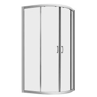 Radaway Premium Plus A 1700 Kabina prysznicowa półokrągła 80x80x170 cm profile chrom szkło Fabric 30411-01-06N
