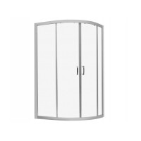Radaway Premium Plus E 1700 Kabina prysznicowa półokrągła 120x90x170 cm profile chrom szkło Fabric 30483-01-06N