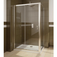 Radaway Premium Plus S Ścianka boczna 100x190 cm profile chrom szkło Fabric 33423-01-06N