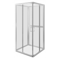 Radaway Premium Plus 2S Ścianki tylne 90x90x190 cm profile chrom szkło Fabric 33433-01-06N