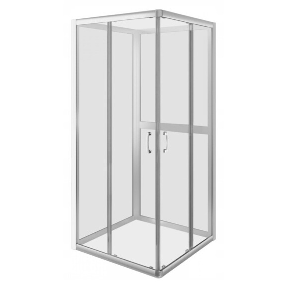 Radaway Premium Plus 2S Ścianki tylne 90x90x190 cm profile chrom szkło grafitowe 33433-01-05N