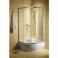 Radaway Classic A Kabina prysznicowa 80x80x170 cm profile chrom szkło grafitowe 30011-01-05
