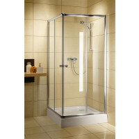 Radaway Classic C Kabina prysznicowa 90x90x185 cm profile chrom szkło grafitowe 30050-01-05