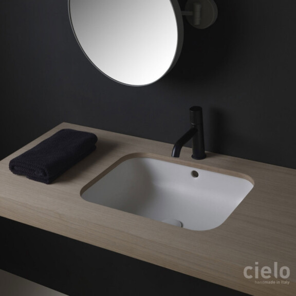Cielo Enjoy Umywalka podblatowa 34,5x52x17 cm biała EJLASPR