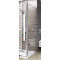 Ravak Pivot PPS-80 Ścianka prysznicowa stała 80x190 cm z powłoką AntiCalc profile aluminium szkło przezroczyste 90G40C00Z1
