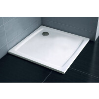 Ravak Galaxy Pro Flat Perseus 80 Brodzik prostokątny 80x80x3 cm konglomeratowy biały XA034411010