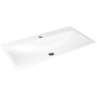 Kaldewei Silenio 3038 Umywalka wpuszczana w blat 90x46 cm z przelewem biała 907806013001