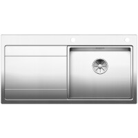 Blanco Divon II 5 S-IF Zlewozmywak stalowy jednokomorowy 100x51 cm prawy z korkiem automatycznym stalowy 521660
