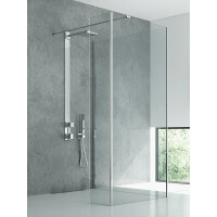 New Trendy New Modus Ścianka 2 do kabiny Walk-in 90x200 cm z powłoką Active Shield profile chrom szkło przezroczyste EXK-0031