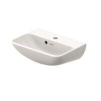 Duravit ME by Starck Umywalka wisząca 45x32 cm z jednym otworem na baterię z przelewem biała z powłoką WonderGliss 07194500001