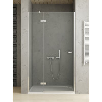 New Trendy Reflexa Drzwi wnękowe 110x200 cm z powłoką Active Shield profile chrom szkło przezroczyste EXK-1211