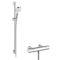 Hansgrohe Crometta Vario Combi 1001 CL Zestaw prysznicowy 90 cm biały/chrom 27813400