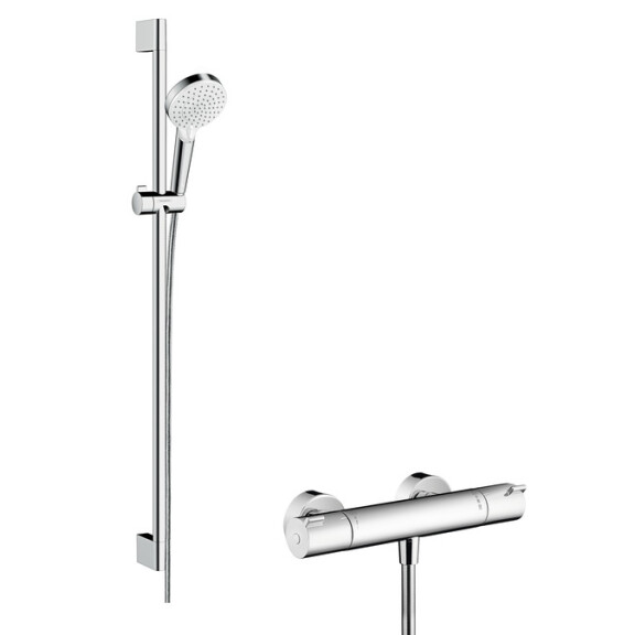 Hansgrohe Crometta Vario Combi 1001 CL Zestaw prysznicowy 90 cm biały/chrom 27813400