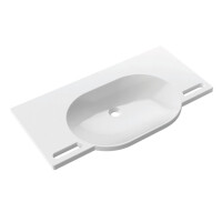 Hewi Washbasin Umywalka dla niepełnosprawnych z blatem i uchwytami 100x55 cm biała 950.11.400