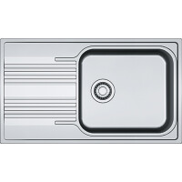 Franke Smart SRX 611-86 XL Zlewozmywak stalowy jednokomorowy 86x50 cm wbudowywany z ociekaczem stalowy 101.0368.321