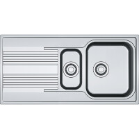 Franke Smart SRX 651 R Zlewozmywak stalowy półtorakomorowy 100x50 cm wbudowywany z ociekaczem jedwab 101.0368.322