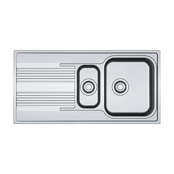 Franke Smart SRX 651 R Zlewozmywak stalowy półtorakomorowy 100x50 cm wbudowywany z ociekaczem jedwab 101.0368.322