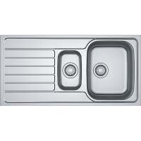 Franke Spark SKX 651 Zlewozmywak stalowy półtorakomorowy 100x50 cm wbudowywany jedwab 101.0497.695