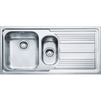 Franke Logica Line LLX 651 Zlewozmywak stalowy półtorakomorowy 100x50 cm lewy jedwab stalowy 101.0085.810