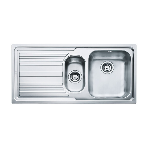 Franke Logica Line LLX 651 Zlewozmywak stalowy półtorakomorowy 100x50 cm jedwab stalowy 101.0085.812