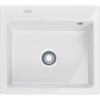 Franke Mythos MTK 610-58 Zlewozmywak ceramiczny jednokomorowy 58x51 cm biały polarny 124.0379.842