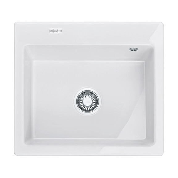Franke Mythos MTK 610-58 Zlewozmywak ceramiczny jednokomorowy 58x51 cm biały polarny 124.0379.842