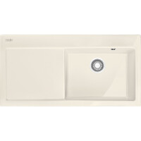 Franke Mythos MTK 611-100 Zlewozmywak ceramiczny jednokomorowy 100x51 cm prawy kremowy 124.0379.852