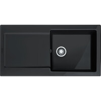 Franke Maris MRK 611-100 Zlewozmywak ceramiczny jednokomorowy 100x51 cm z ociekaczem onyx 124.0379.965