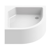 New Trendy Artus Brodzik półokrągły 90x90x29 cm biały B-0364