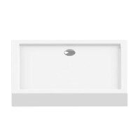 New Trendy Columbus Brodzik prostokątny 120x90x14 cm biały B-0267